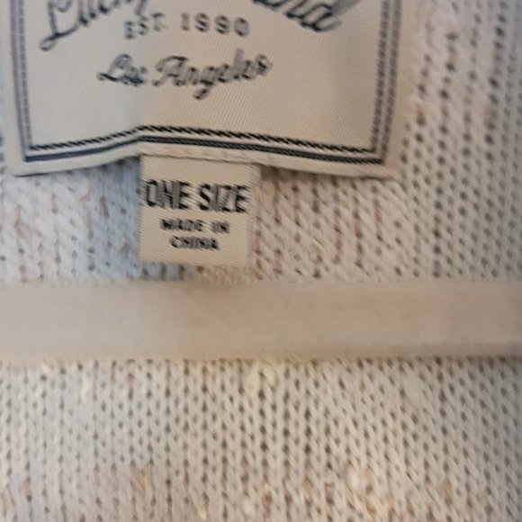 Boho Lucky Brand abstract cardigan / poncho, like new - Picture 2 of 4